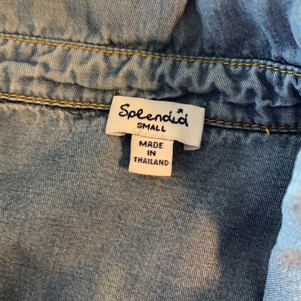 Splendid Denim Button Down - image 6